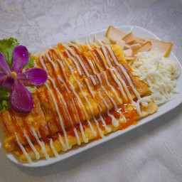 โรตีไข่+แฮม+ชีส