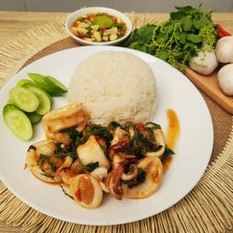 ครัวในบ้าน กะเพราหอม