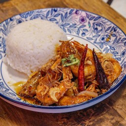 ข้าวกุ้งทอดซอสมะขาม Size S
