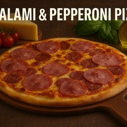 Salami & Pepperoni Pizza ( S )