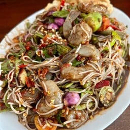 ตำขนมจีนกุ้งสด