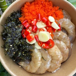 ข้าวหน้ากุ้งดองไข่กุ้ง