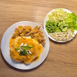 ชุดขนมจีนน้ำยาไก่/น่องไก/ตีนไก่/อกไก่ฉีก/ชุดผักเพื่อสุขภาพ