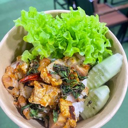 ข้าวกะเพราหมูกรอบ