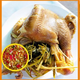 ไก่บ้านนึ่งสมุนไพร