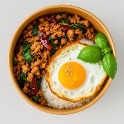 กระเพราหมูสับ