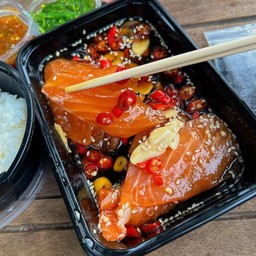 เซต เเซลม่อนซอสเกาหลี