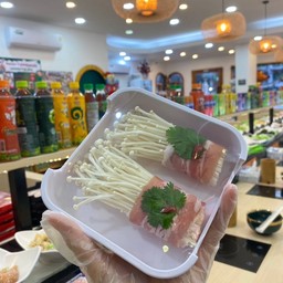 เห็ดเข็มทองพันเบคอน