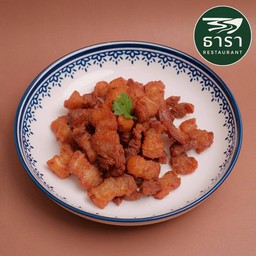 หมูสามชั้นทอดน้ำปลา