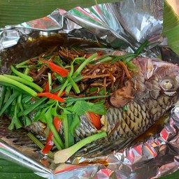 ปลานิล นึ่งซีอิ๊ว