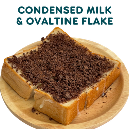 ขนมปังปิ้งเนยนม + โอวัลตินเฟลค