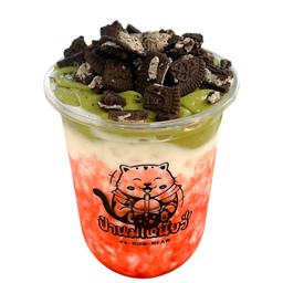 สตอเบอรี่นมเหนียวชาเขียว