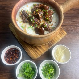 โจ๊กหม้อดินเนื้้อ