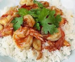 กุ้งกระเทียม ราดข้าว