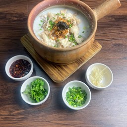 โจ๊กหม้อดินปลาเก๋า