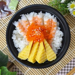 ข้าวหน้ากุ้งไข่หวาน
