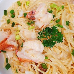 สปาเก็ตตี้ คาโบโรน่ากุ้ง