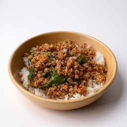 หมูสับ หอมกระทะ