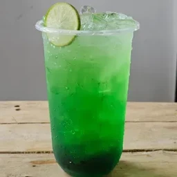 Green Syrup with Lime Soda