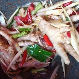 ตำตีนไก่