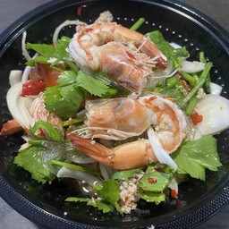 ยำวุ้นเส้นกุ้ง