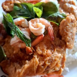 ข้าวใข่ข้นกุ้งสด