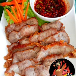 คอหมูทอด