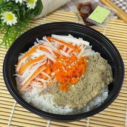 ข้าวหน้ามันปู+ปูอัด+ไข่กุ้ง