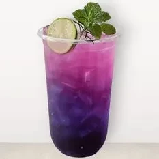 Honey Lime Butterfly Pea Soda