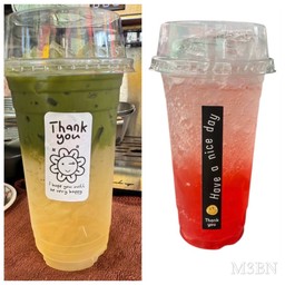 [เซตสุดฮิต] ชาเขียวมะนาวโซดา + สตรอเบอร์รี่โซดา
