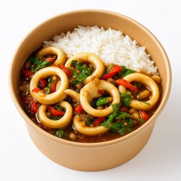 ข้าวกระเพราหมึก