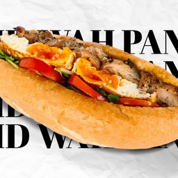 [ปัง 9 นิ้ว] อกไก่พริกไทยดำ & ไข่ดาว