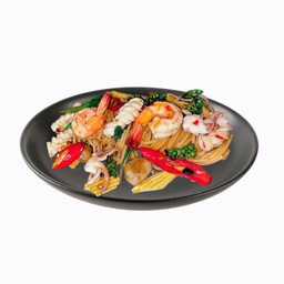 สปาเก็ตตี้ ขี้เมา กุ้ง/ทะเล