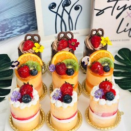 เค้กมินิผลไม้สด