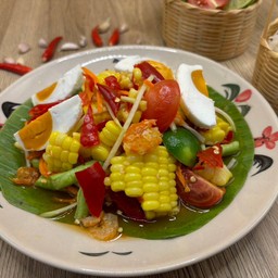 ตำข้้าวโพดไข่เค็ม