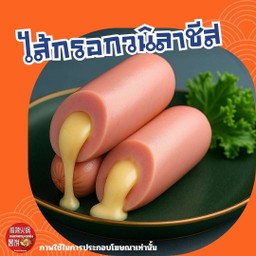 ไส้กรอกวนิลาชีสทอด