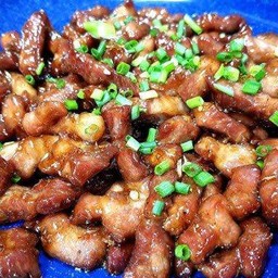 ข้าวหมูกรอบน้ำมันหอย