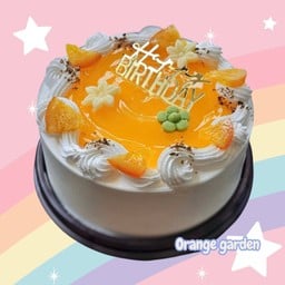 เค้ก  orange garden ครึ่งปอนด์