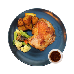 สเต็กไก่ย่างจิ้มแจ่ว