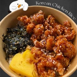 ข้าวไก่ทอดเกาหลี,ไก่ทอด หลังมอจันทรเกษมศูนย์อาหารindy