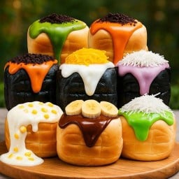 ปังปิ้งคูน(ปังปิ้ง,ใส้ทะลัก,เครื่องดื่ม)สันทราย สันทราย