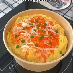 ข้าวไข่ข้นปูอัดไข่กุ้ง