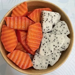 มะละกอ+แก้วมังกรขาว