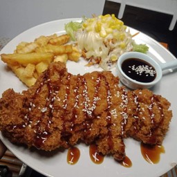 สเต็กไก่กรอบ