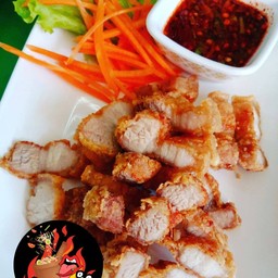 หมูสามชั้นทอด