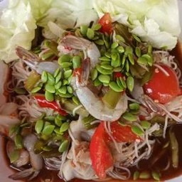 ตำซั่วกุ้งสด