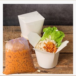 หมี่ไก่ฉีก&ชากระสอบ