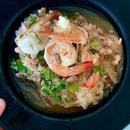 ลาบวุ้นเส้นกุ้ง