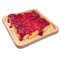 ขนมปังปิ้ง - แยมสตรอเบอร์รี่โฮมเมด