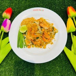 ผัดไทยวุ้นเส้นกุ้งสด